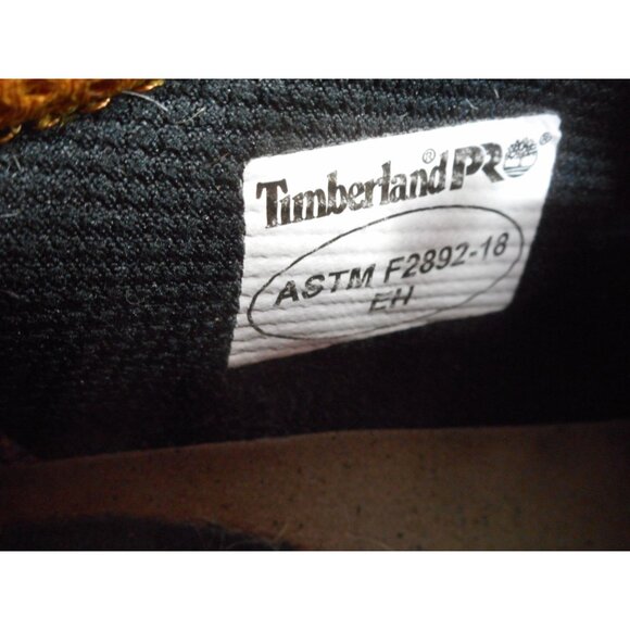 Brown Leather TIMBERLAND PRO rebolt Oxford Shoe Size 9.5 W slip oil resistant - Picture 5 of 10